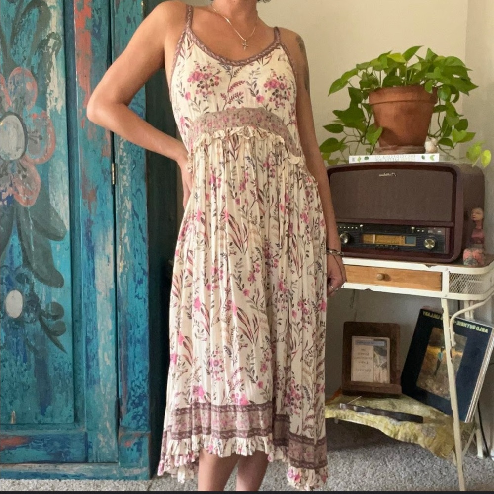 Spell and the Gypsy Maisie Strappy Dress in Strawberries and Cream